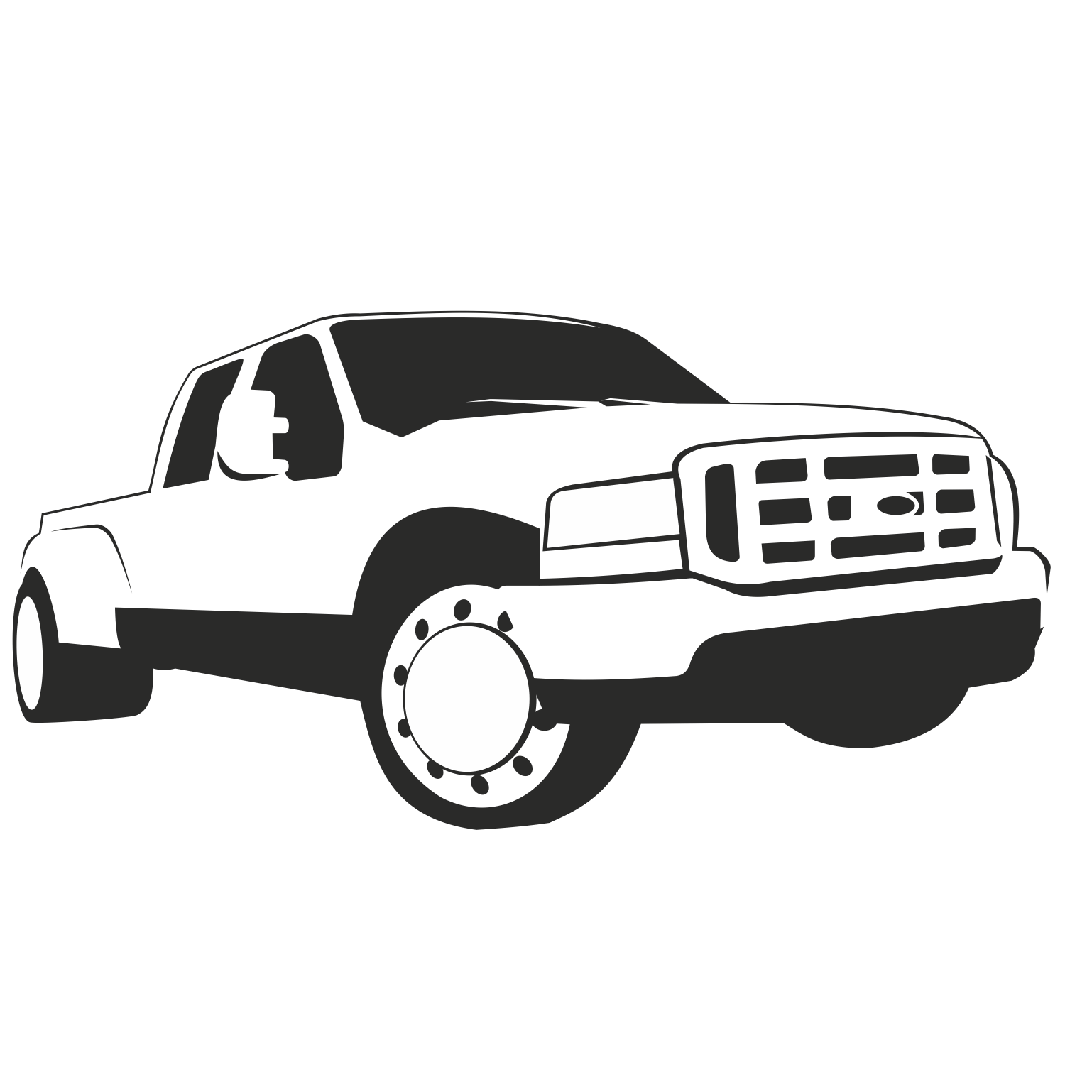 Vector for free use Ford Pickup Vector