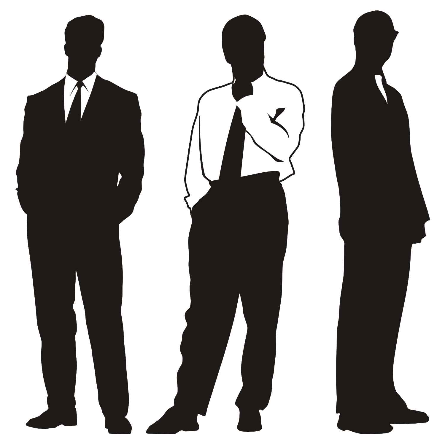 Vector for free use Silhouettes Of Businessmen