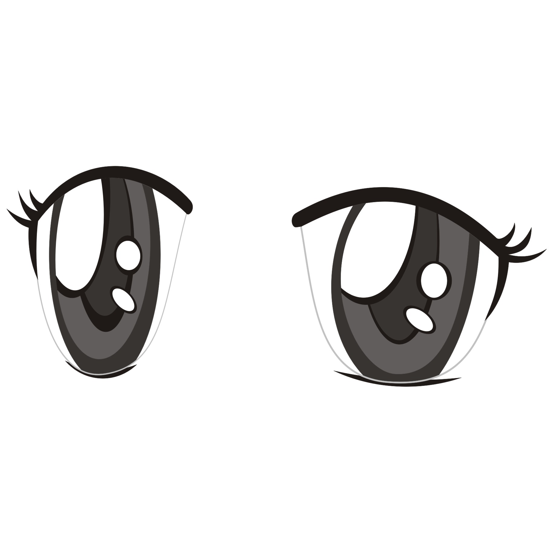 Vector for free use Anime eyes