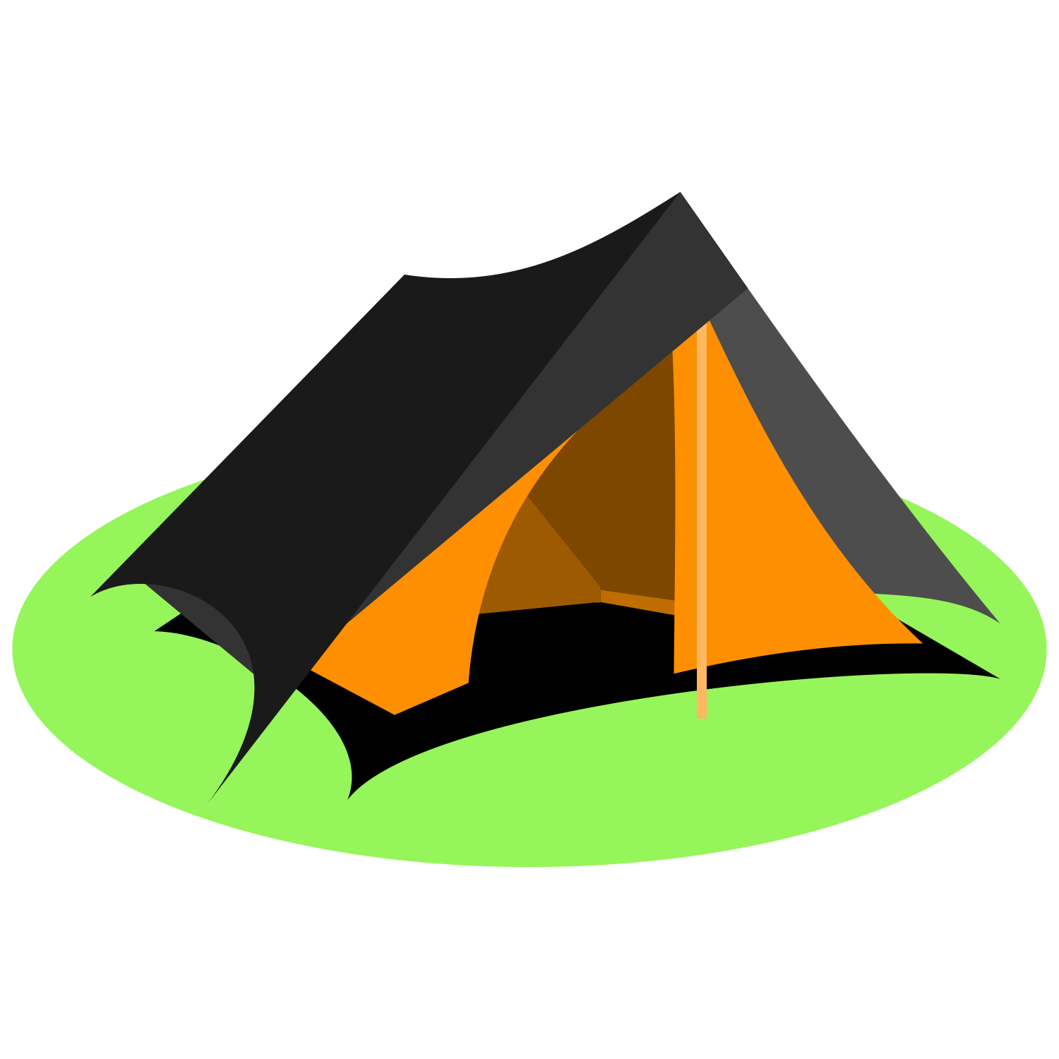 Vector for free use Tourist tent