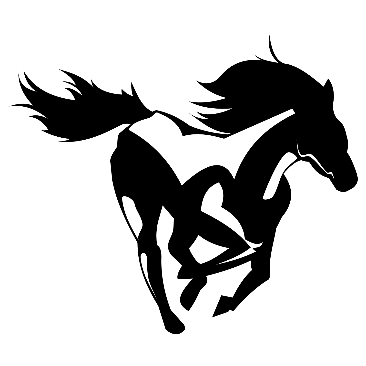 Vector for free use Horse