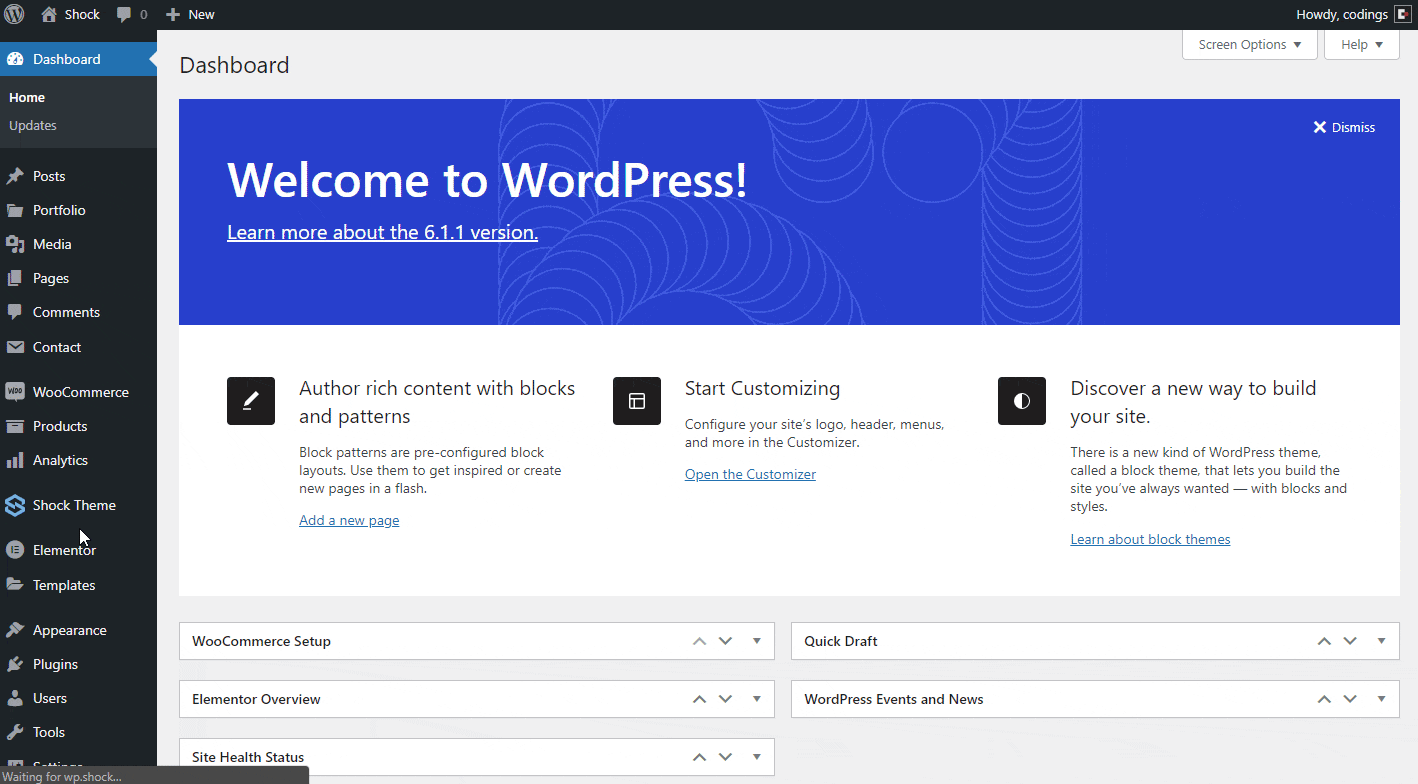 Shock Docs Creative Multipurpose WordPress Theme