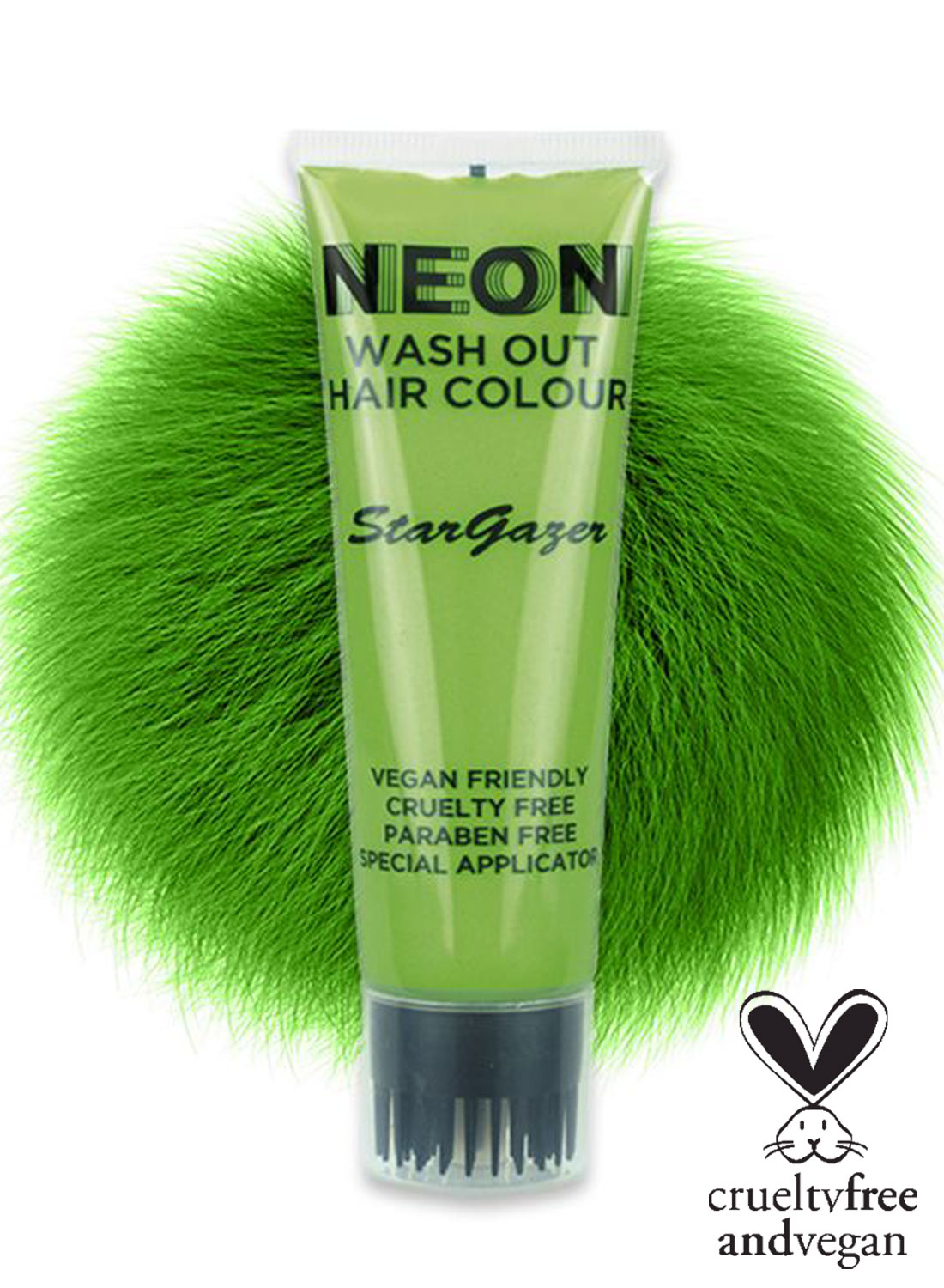 Köp Neon Wash Out Hair Colour Green online hos Shock