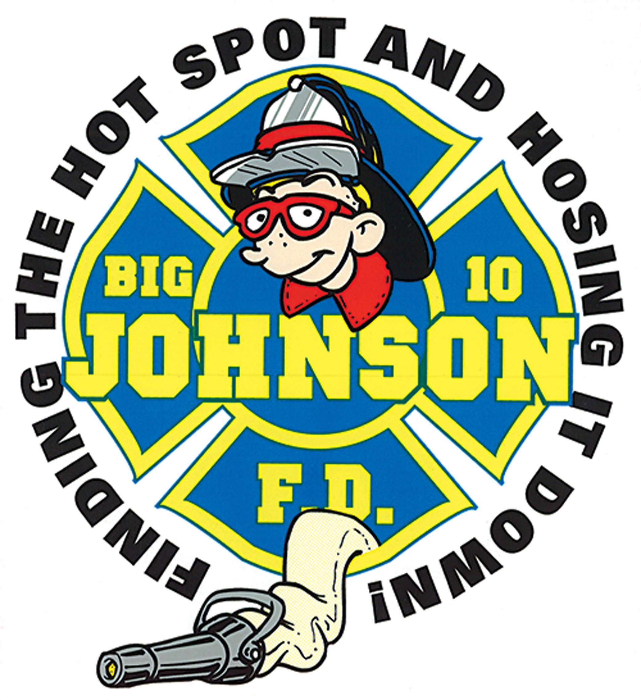 Decal Big Johnson Fire Dept Sticker Shock Me Gear