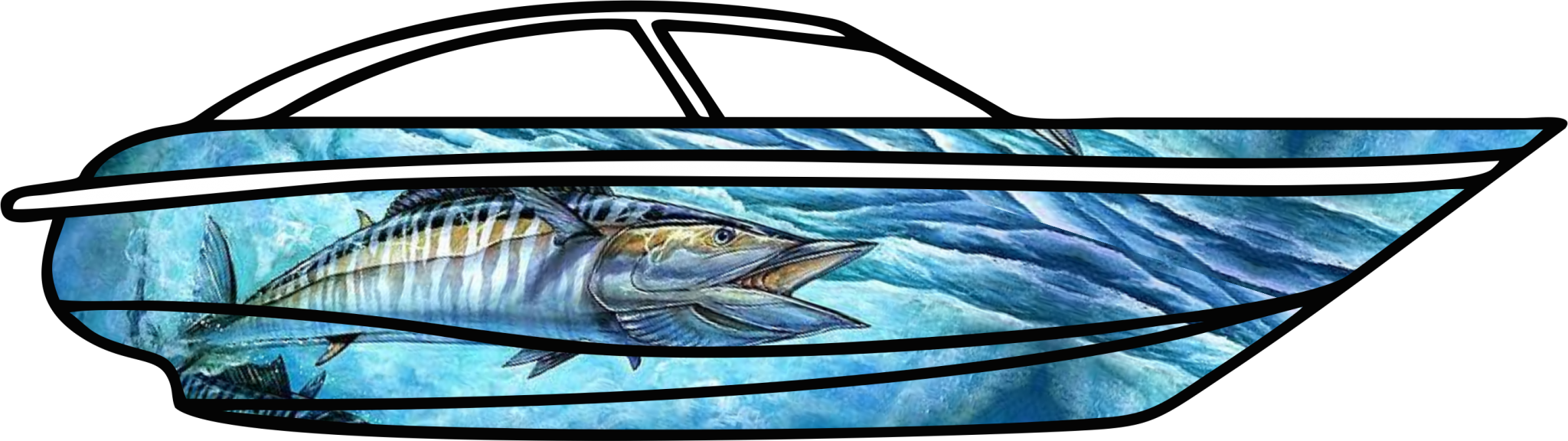 Boat Names & Wraps Shock Wave Sign Design