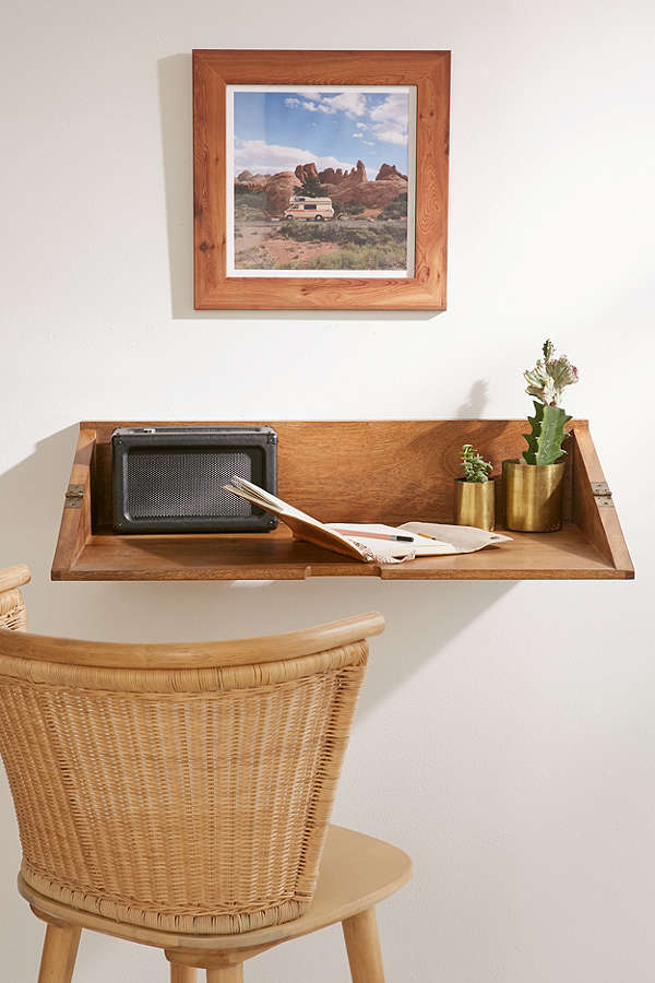 Folding Desk Shelf — Shoebox Dwelling Finding comfort, style and