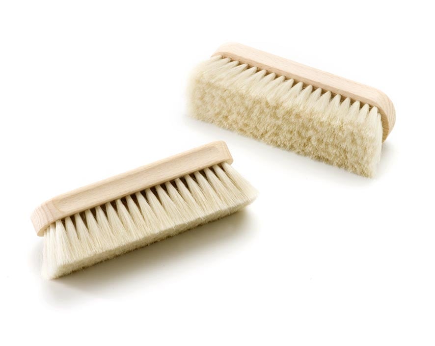 Goat hair brush is perfect boots brush for cleaning leather boots