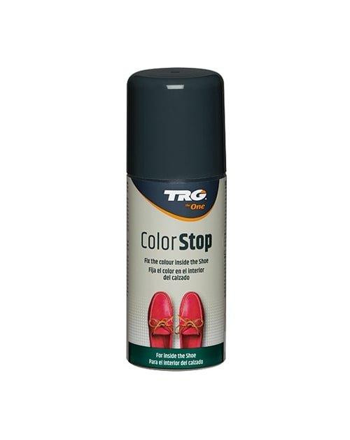 Color Stop Spray prevents color stains on feet and socks