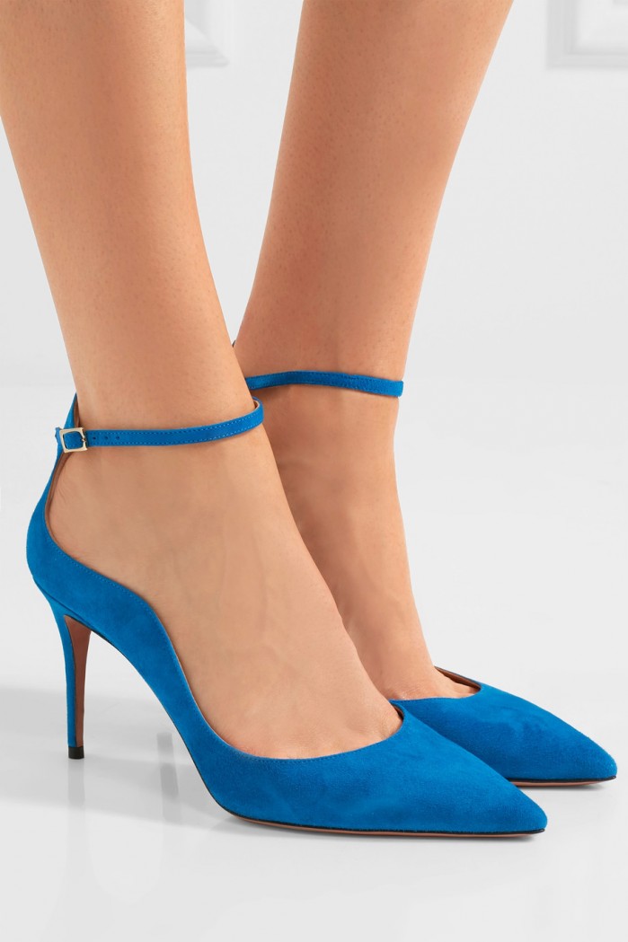AQUAZZURA Dolce Vita suede pumps Shoes Post