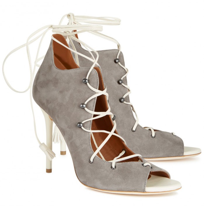 MALONE SOULIERS Savannah taupe suede sandals Shoes Post