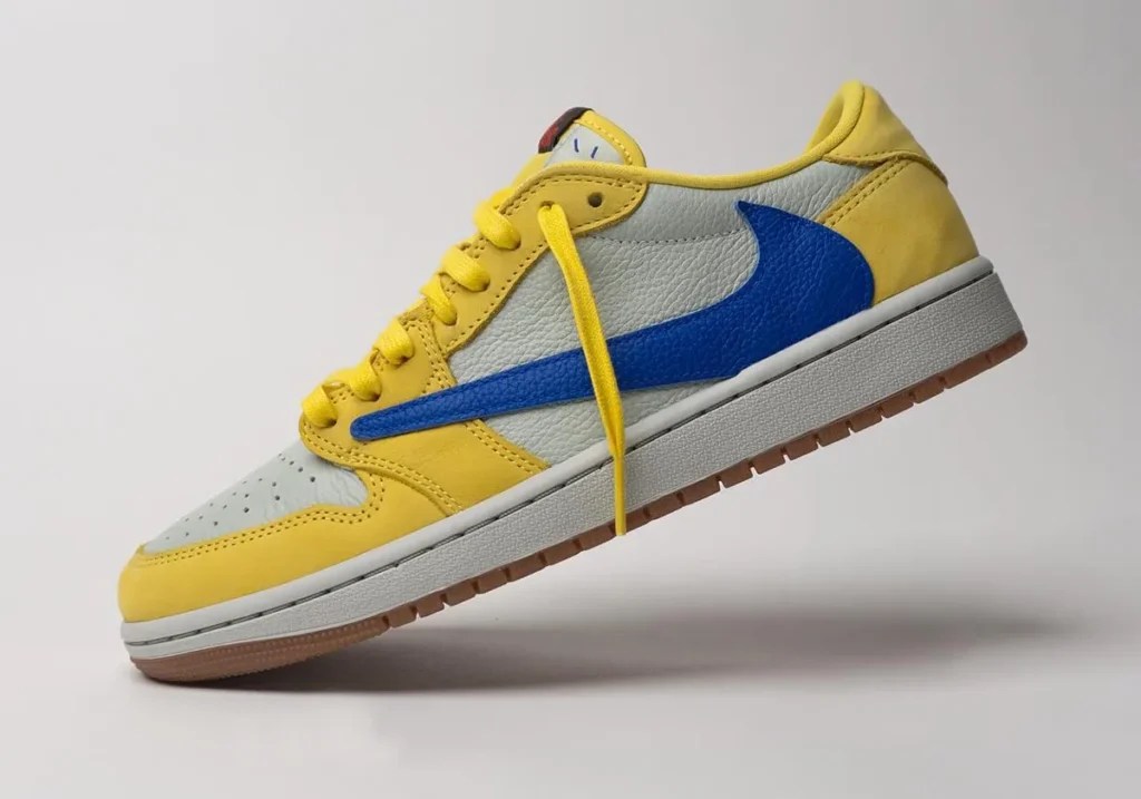 Travis Scott x Air Jordan 1 Retro Low OG 'Elkins'/'Canary' sneaker