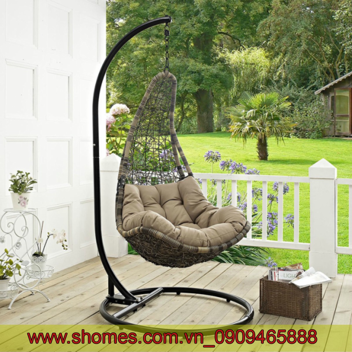 MẪU SẢN PHẨM GHẾ TREO NHỰA MÂY BAN CÔNG CAO CẤP