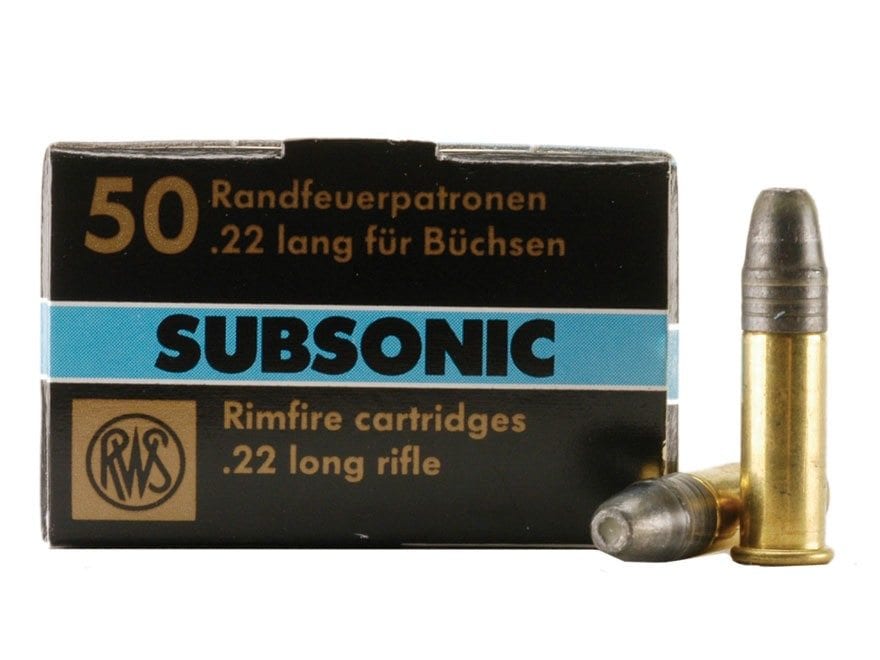 RWS .22lr Subsonic HP Ammo (50 ROUNDS) Shooter's Delight