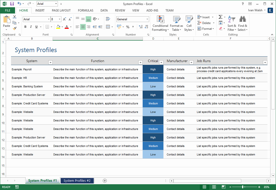 Computer Hardware Inventory Excel Template