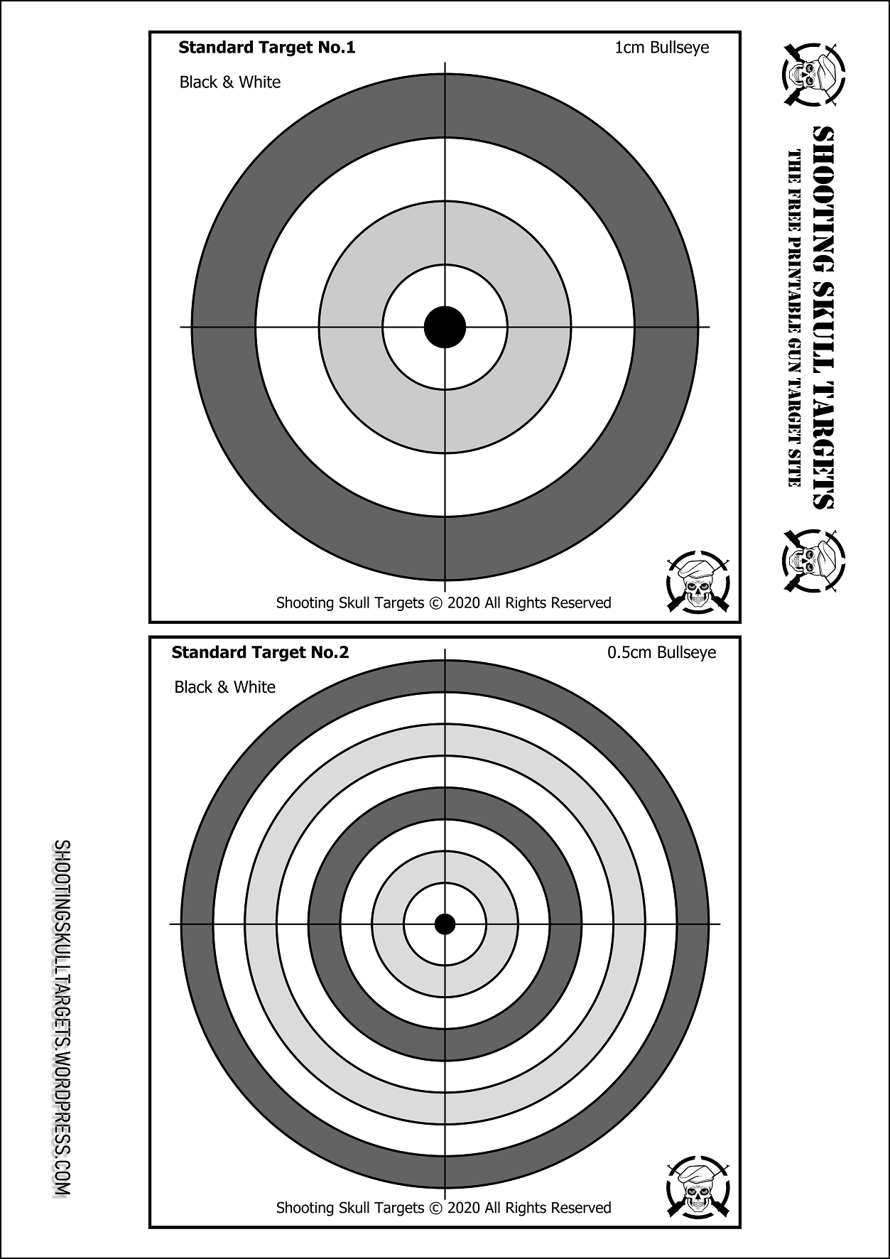 printable shooting targets and gun targets nssf free printable