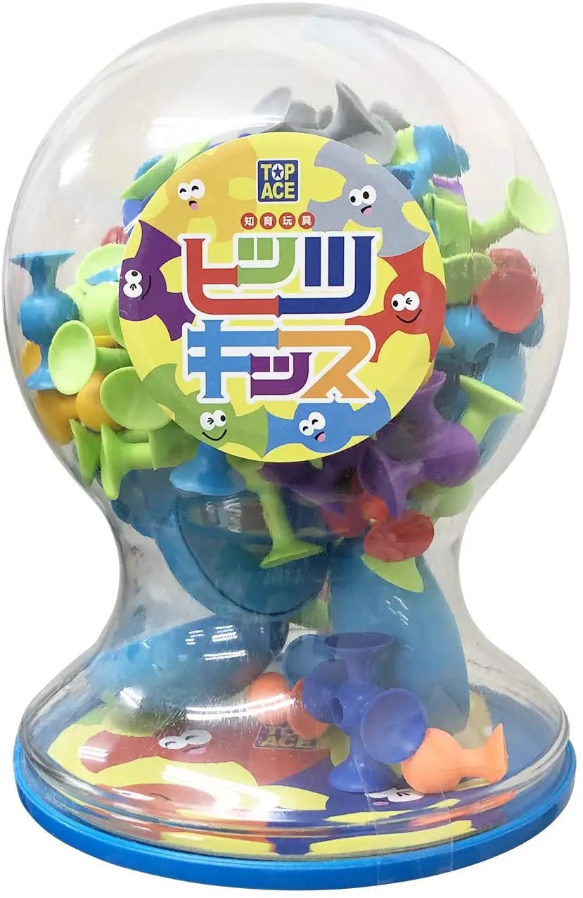 ヒッツキッス 知育ブロック 吸盤 ブロック お風呂 おもちゃ グリーンリーフ