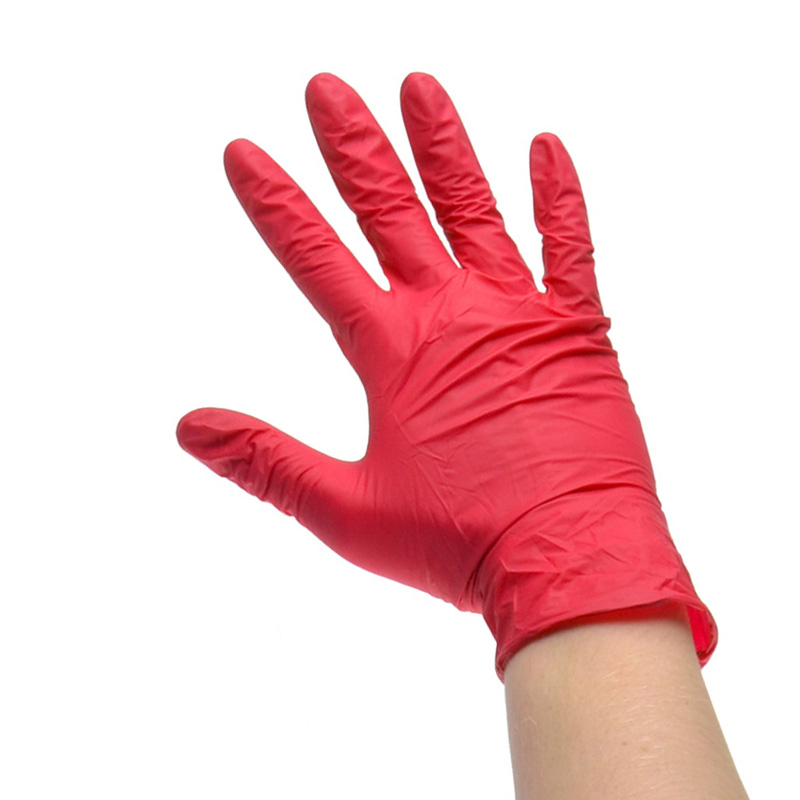 Large Red Vinyl Powder Free Gloves (pack of 100) Acopia