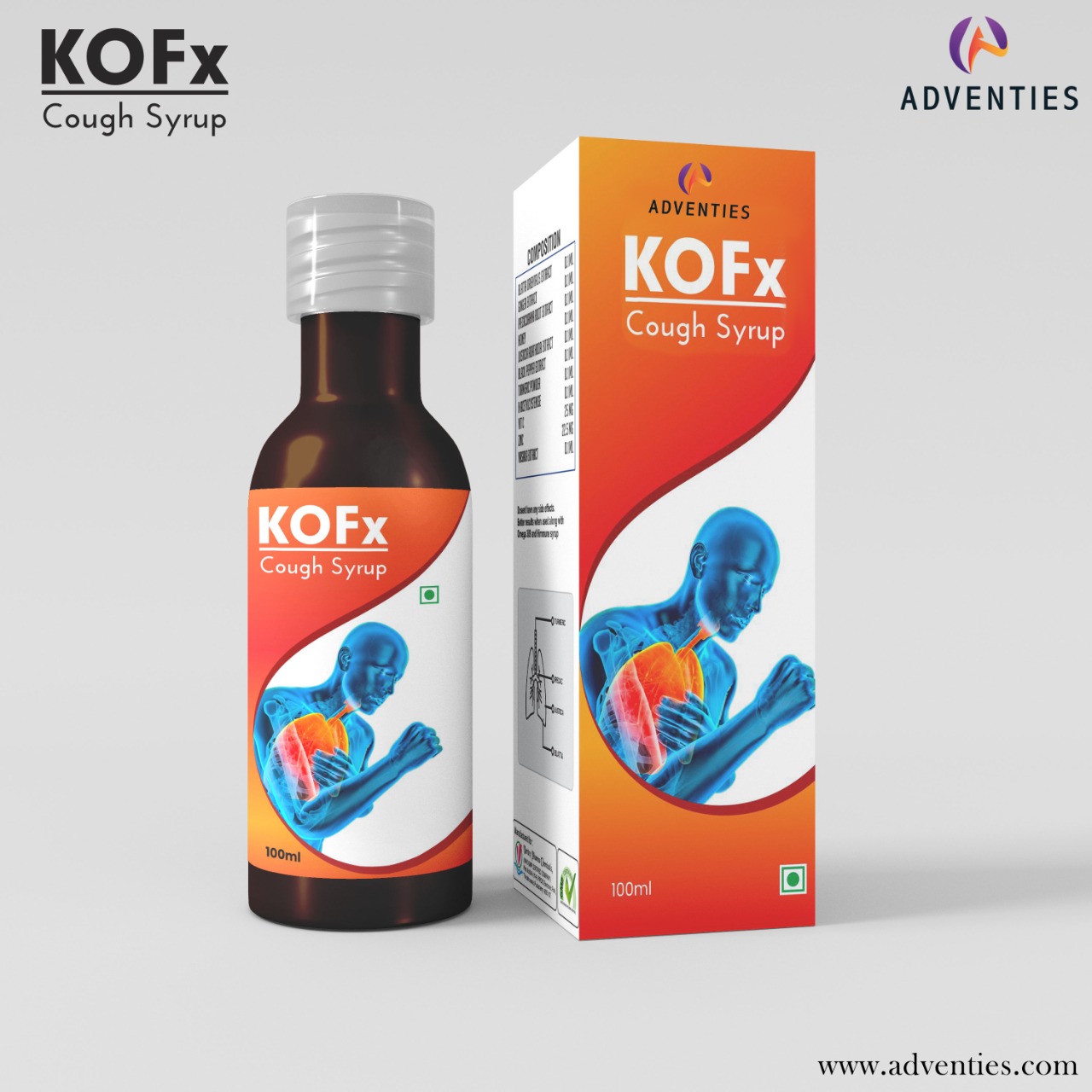 Kof x cough syrup Adventies