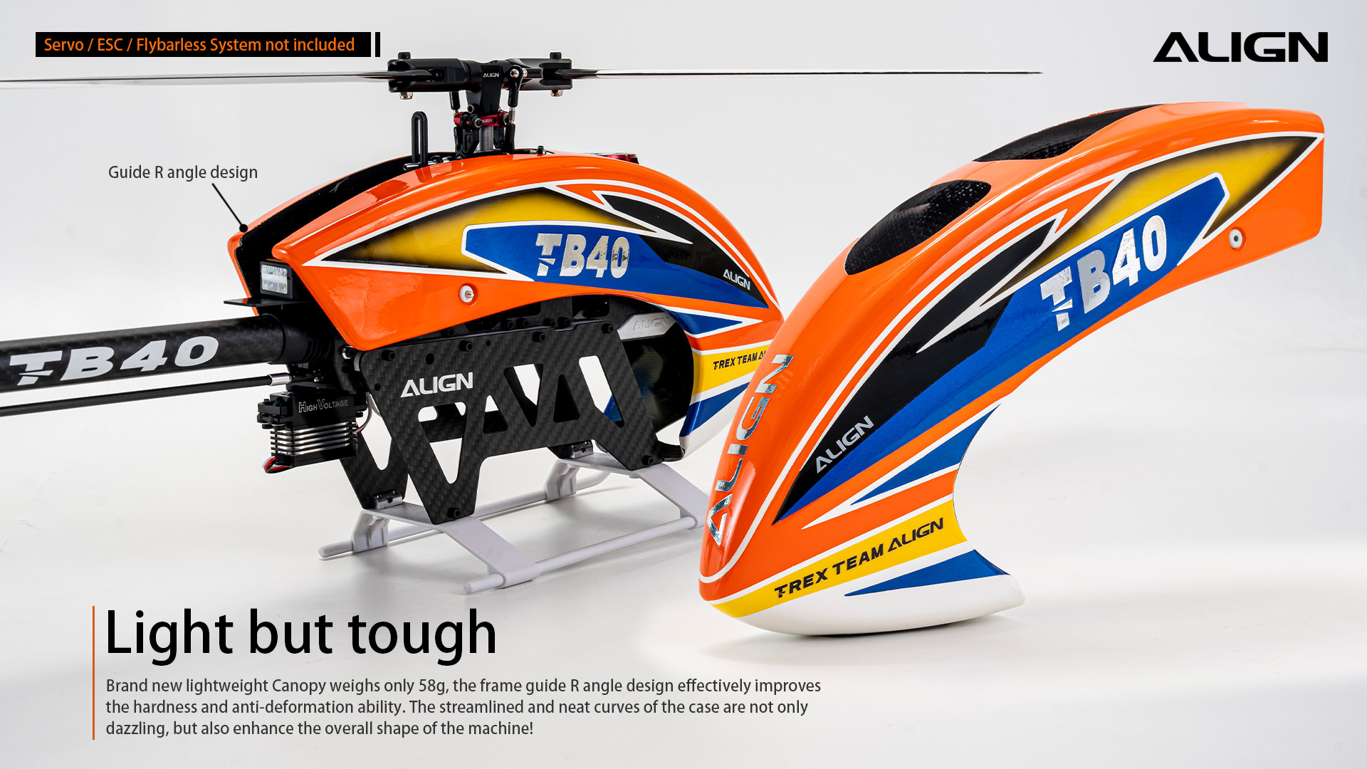 Align TB40 Helicopter Kit (with motor) Rotorquest Inc.