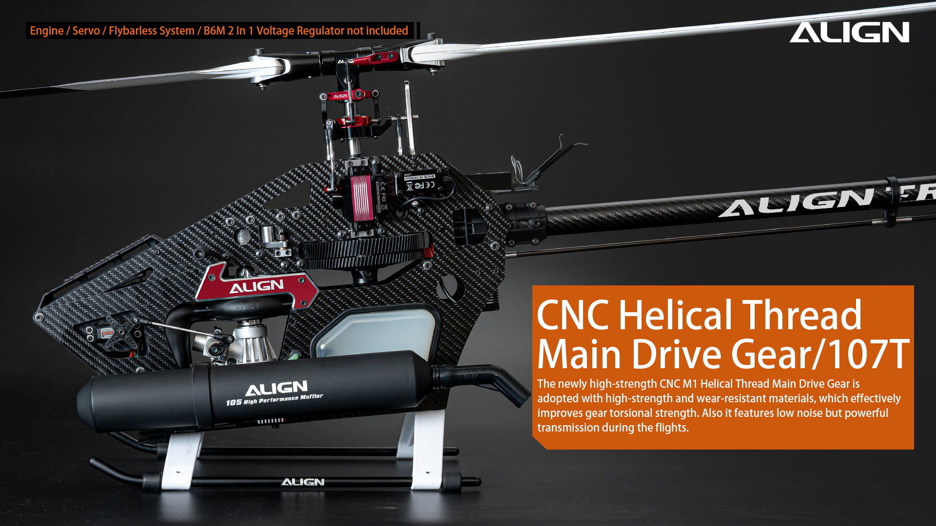 Align TN70 Nitro Helicopter KIT (with Pipe) HeliDirect