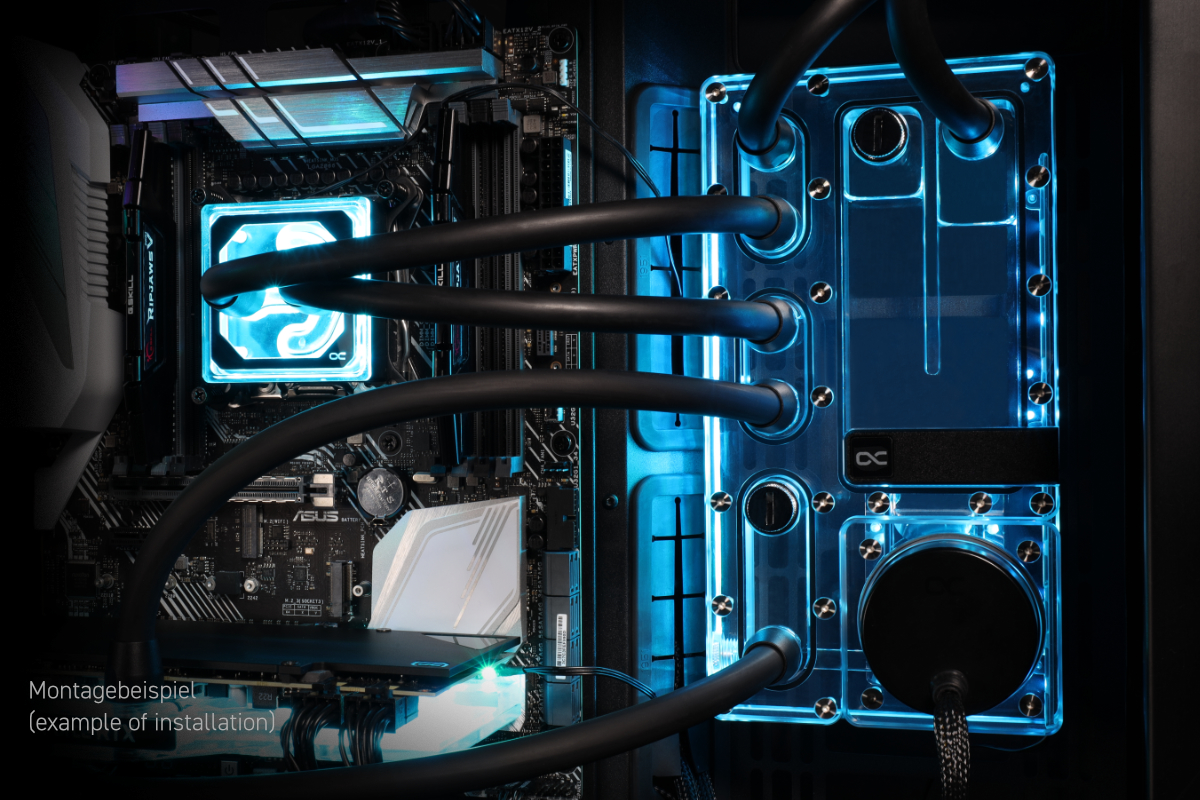 Distro Plate mit Reservoir für VPP/D5 Pumpen Alphacool