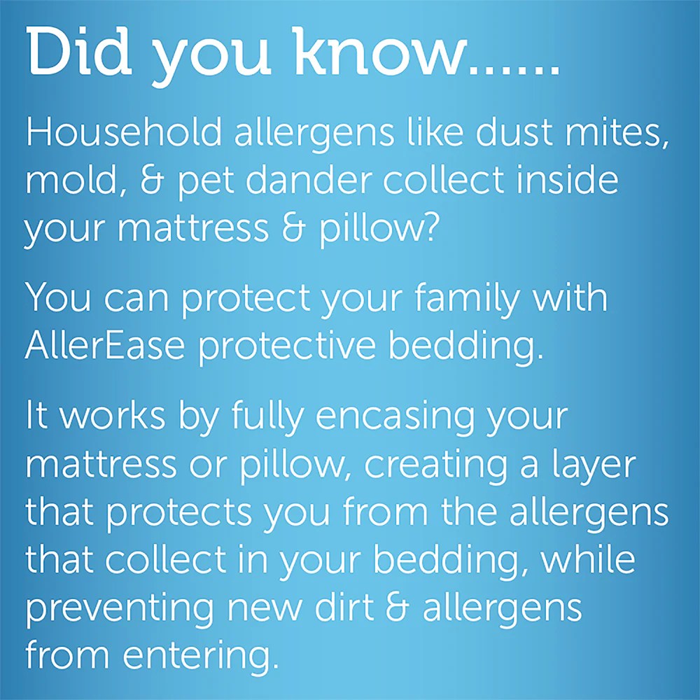 AllerEase Waterproof Allergy Protection Mattress Protector