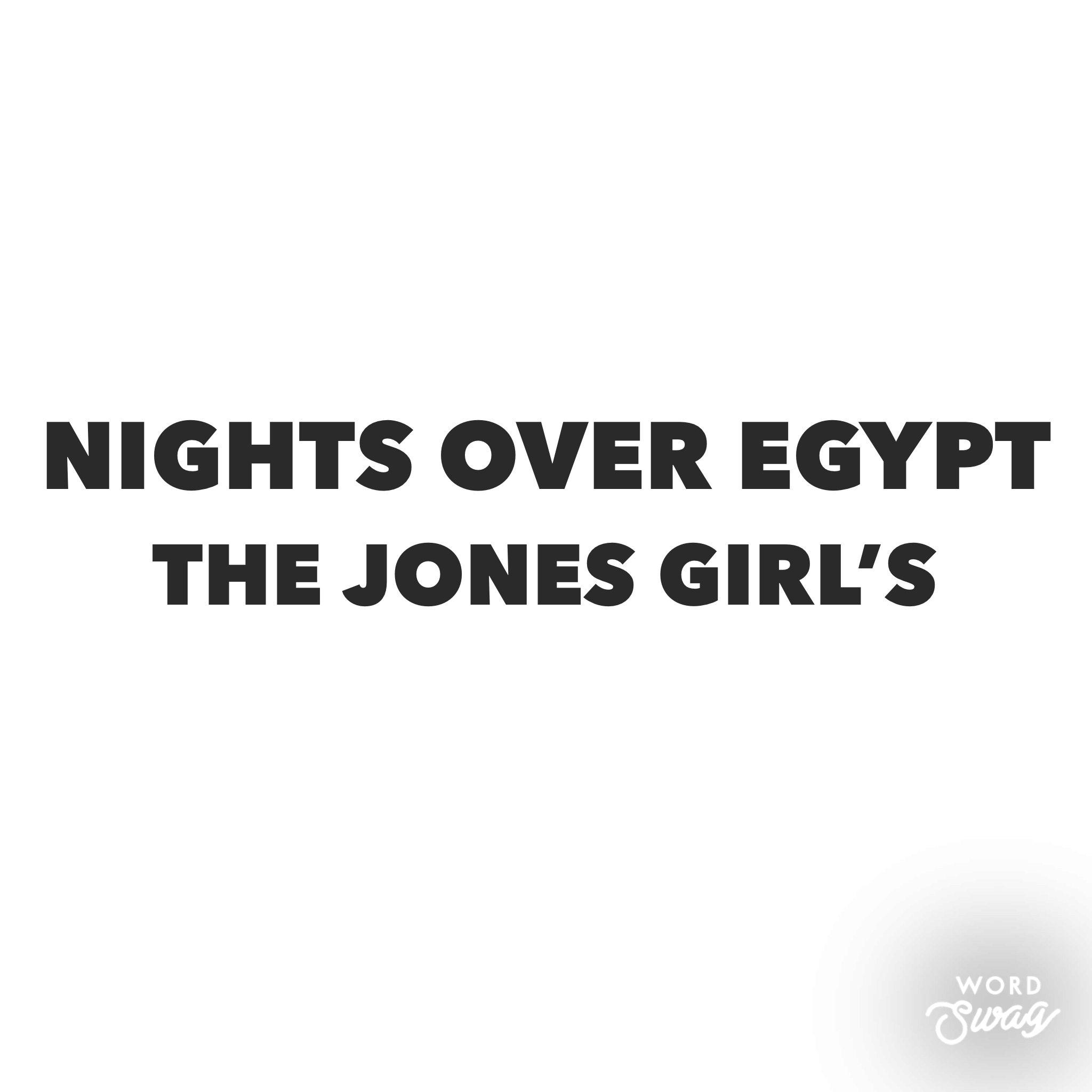 Nights Over Egypt The Jones Girl’s (Bass Notation & TAB) Andy Robertson