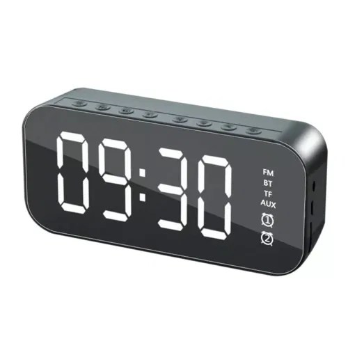LED Display Alarm Clock Wireless Bluetooth Speakers Apogee indigo
