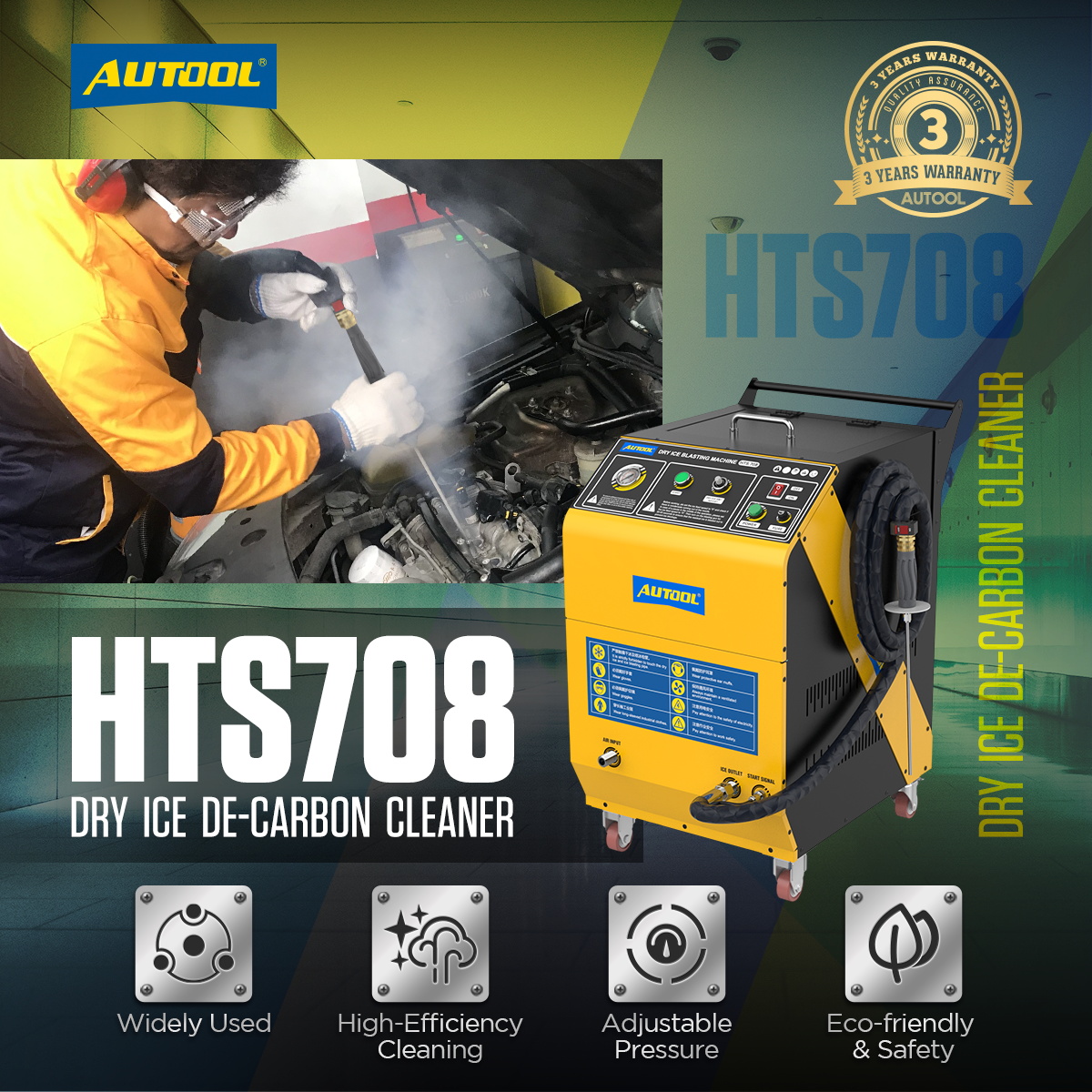 Professional Dry Ice Cleaner for Cleaning Car Engine / Dry Ice Blasting