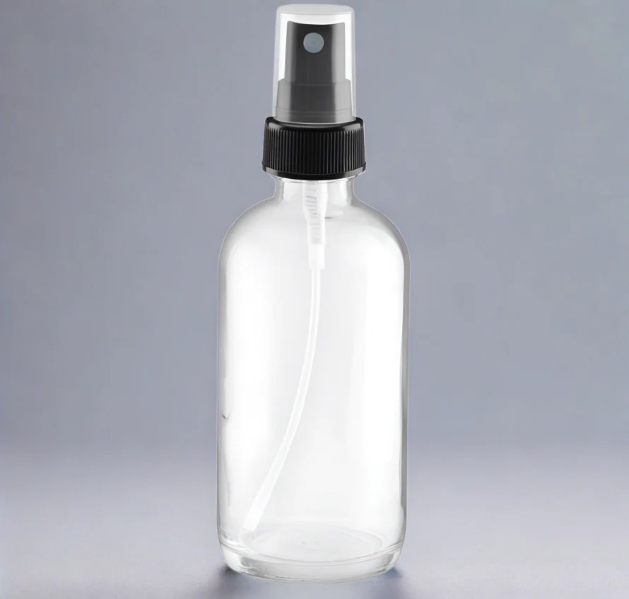 Glass Spray Bottle 4oz. Clear Breadstick Innovations