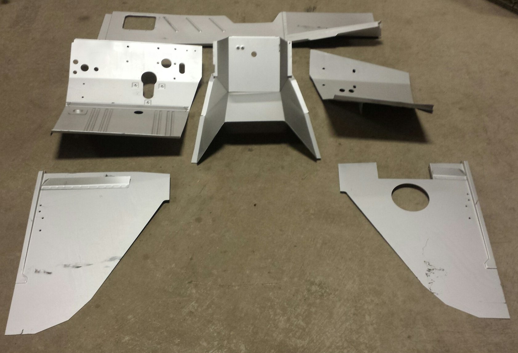 19661977 Bronco Firewall/Cowl Assembly With Kick Panels