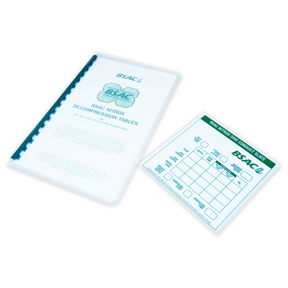 BSAC ShopNitrox Tables (with slate)