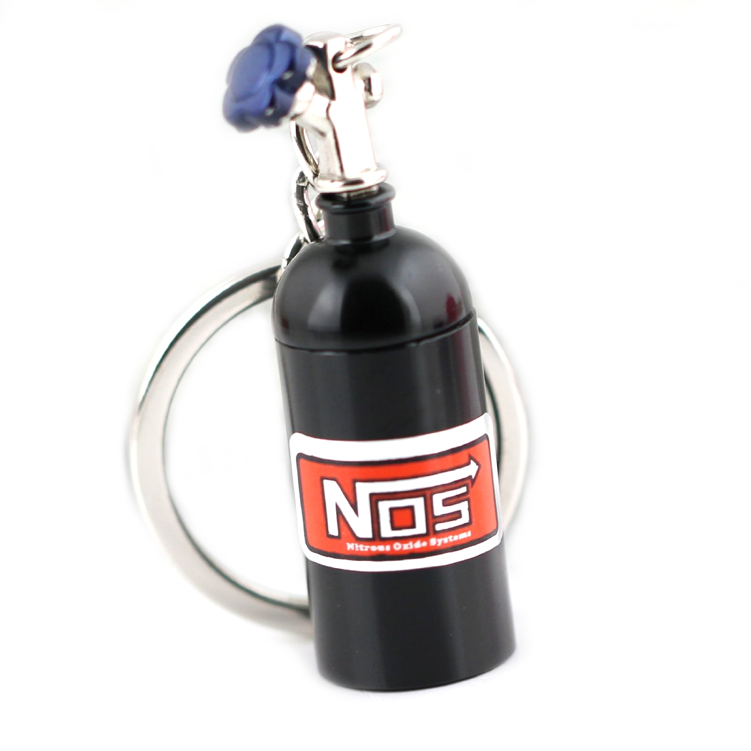 NOS bottle keychain Black