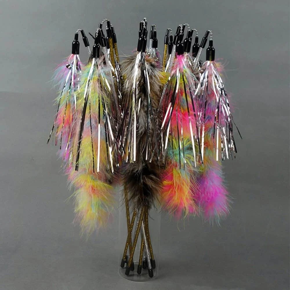 Sparkly Cat Dancer Teaser Wand CattyLicious Cat Toys