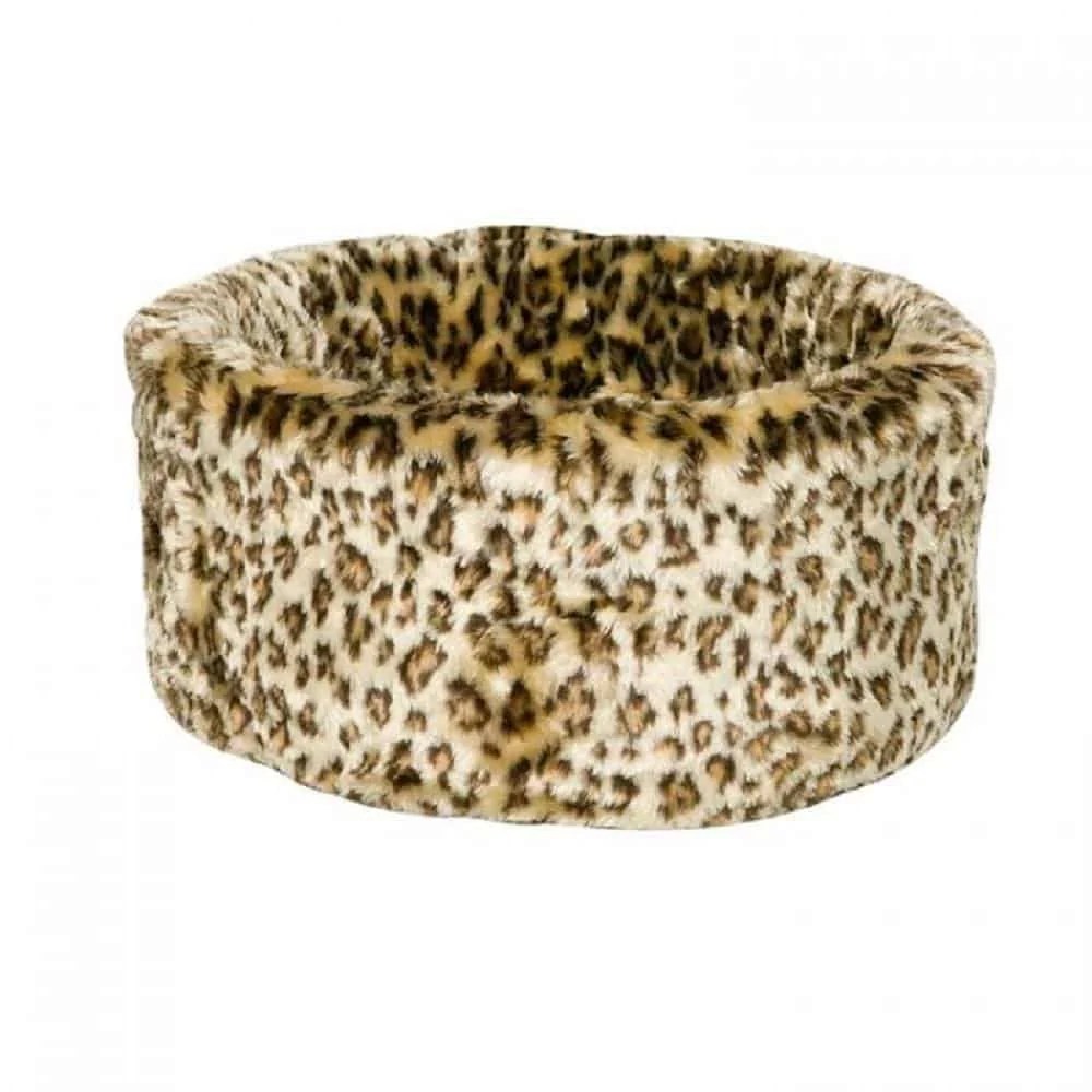 Danish Design Cosy Cat Bed Leopard Print by CattyLicious Gift Shop