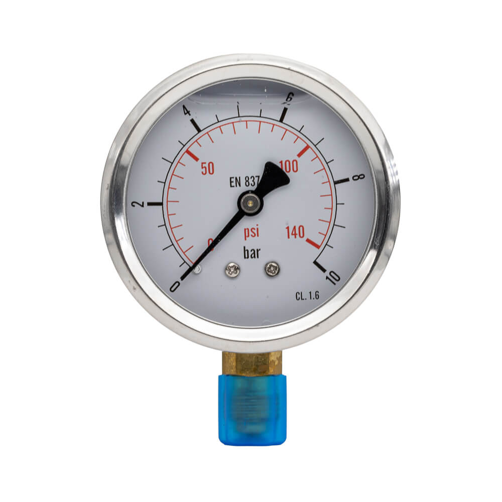 Glycerin Manometer 1/4" Clean Unit Shop
