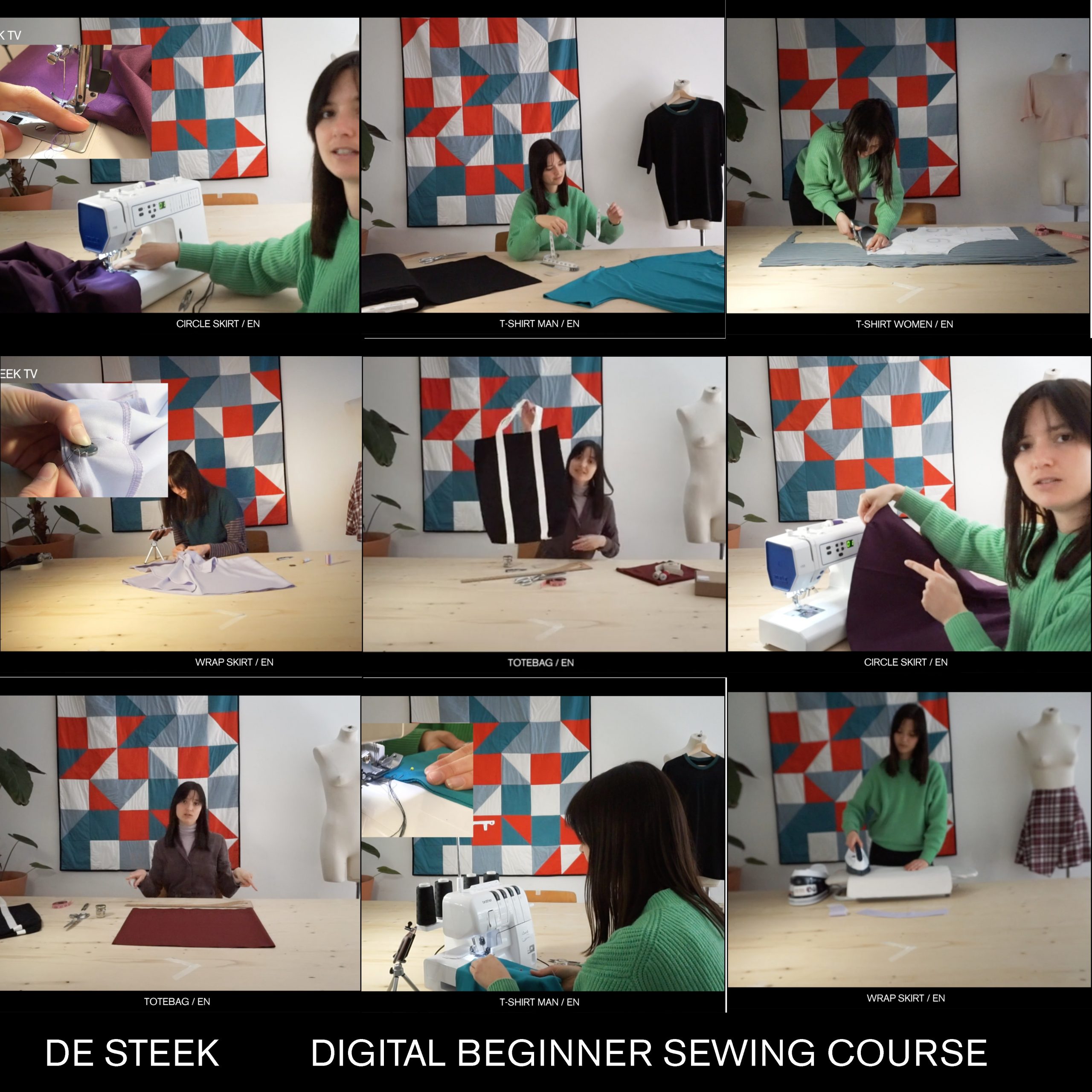 Digital Beginner Sewing Course Shop De Steek