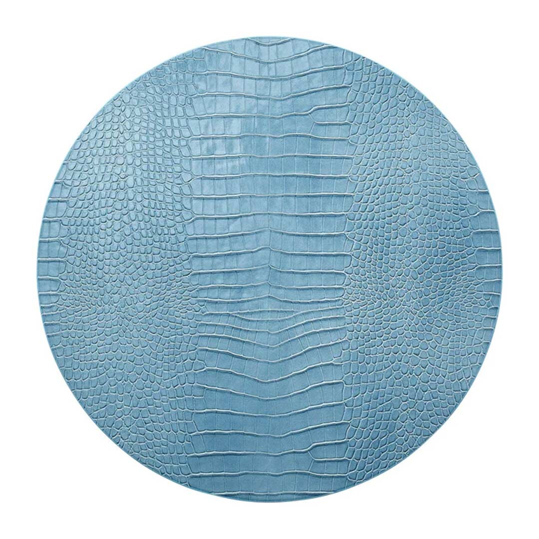 Kim Seybert Croco Placemat in Glacier Blue, Set of 4 Shop at Destry