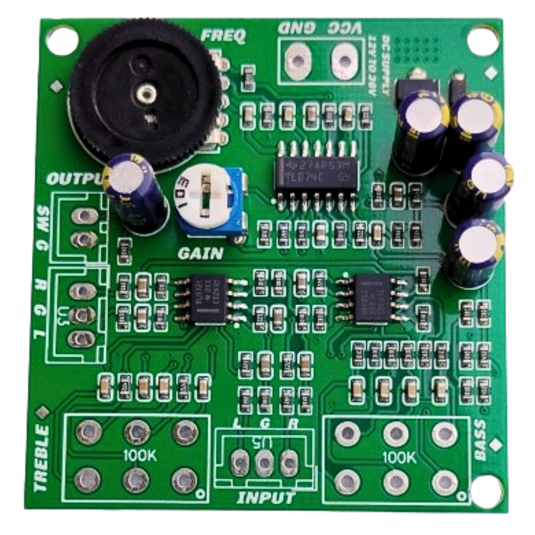 2.1 Pre Board with Bass Treble And SubPre