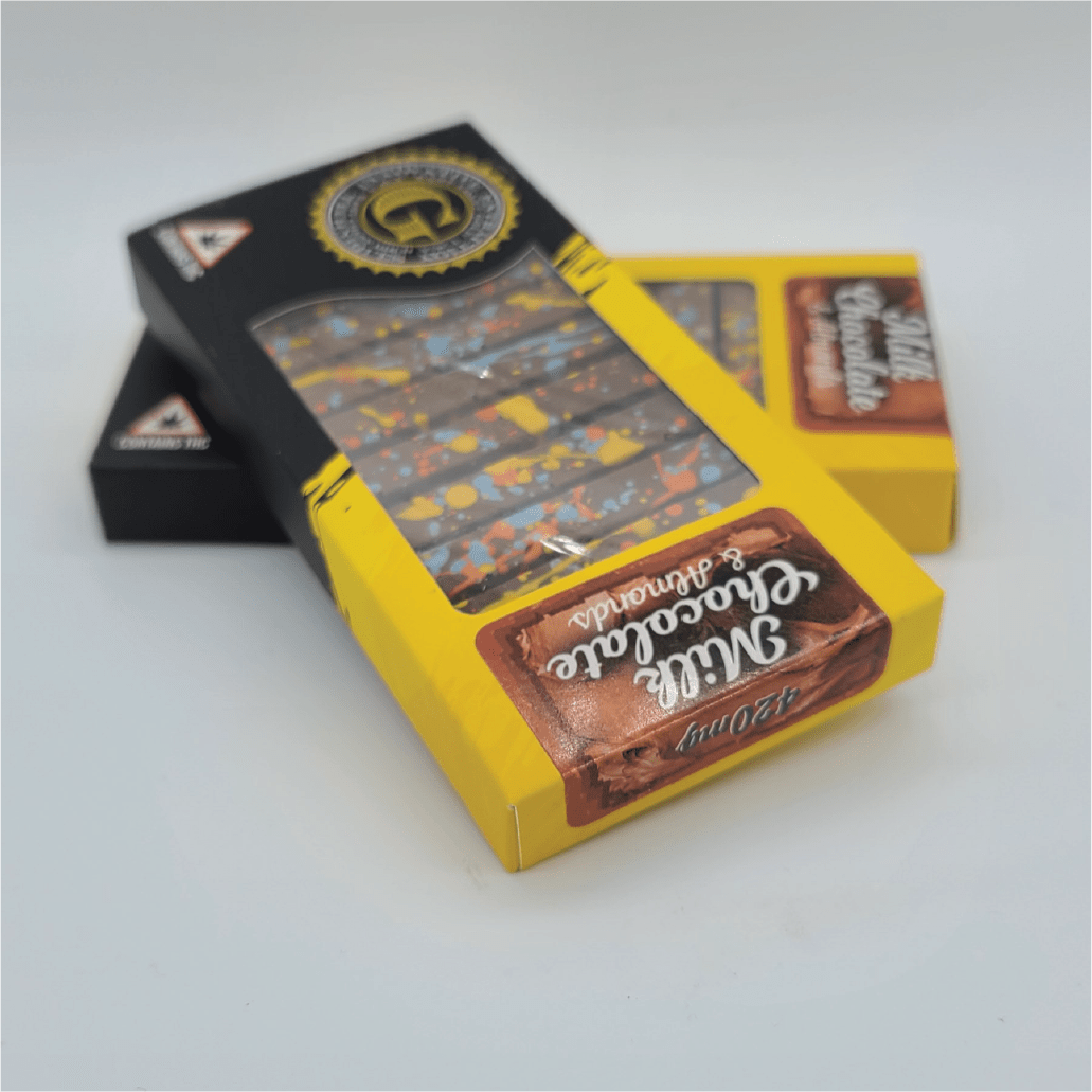 Milk Chocolate Almond Bar 420mg East Coast Gold