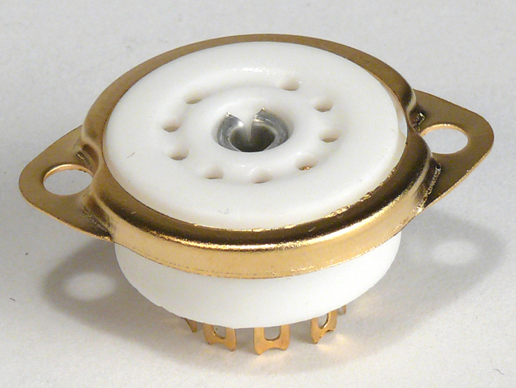 9PING 9 Pin Miniature Tube Socket 9PING ElectroHarmonix