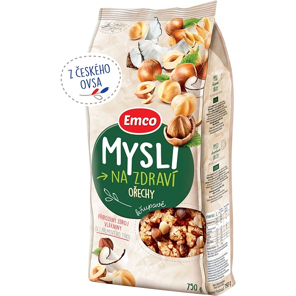 MUSLI OŘECH 750g KŘUPAVÉ EMCO FANY Gastroservis vše pro gastronomii
