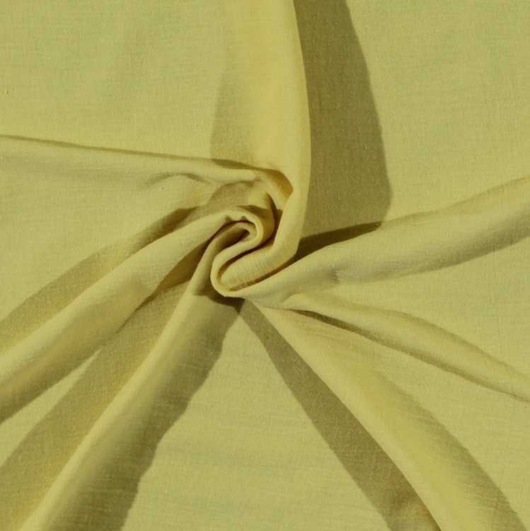 Cotton Gauze Bright Yellow Fabric by the Yard (6300H11K)