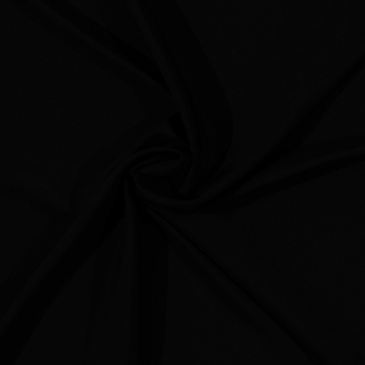 Polyester Pongee Lining Black Fabric by the Yard Black (2560black)