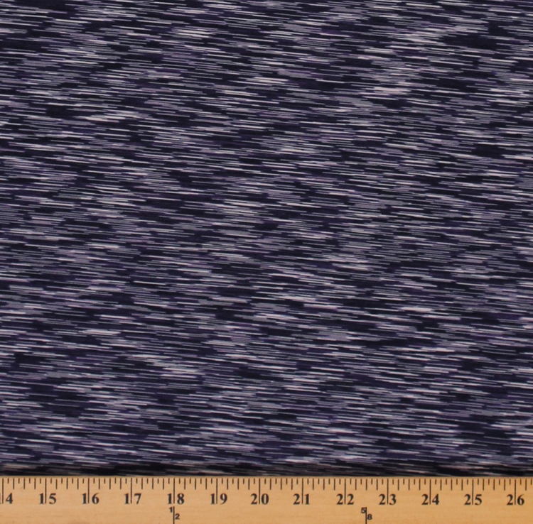 4Way Stretch Strata Performance Purple Space Dye Knit Stretch Fabric