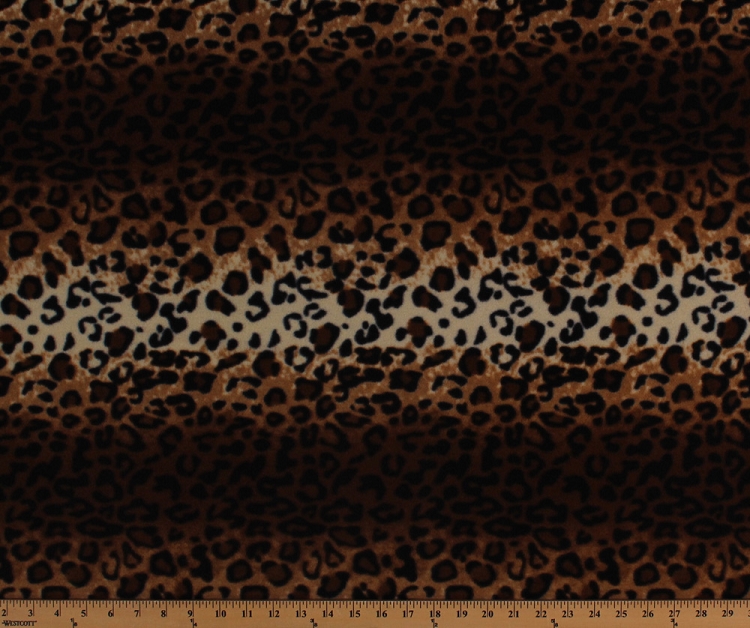 Leopard Skin Animal Fleece Fabric Print by the Yard a19305b