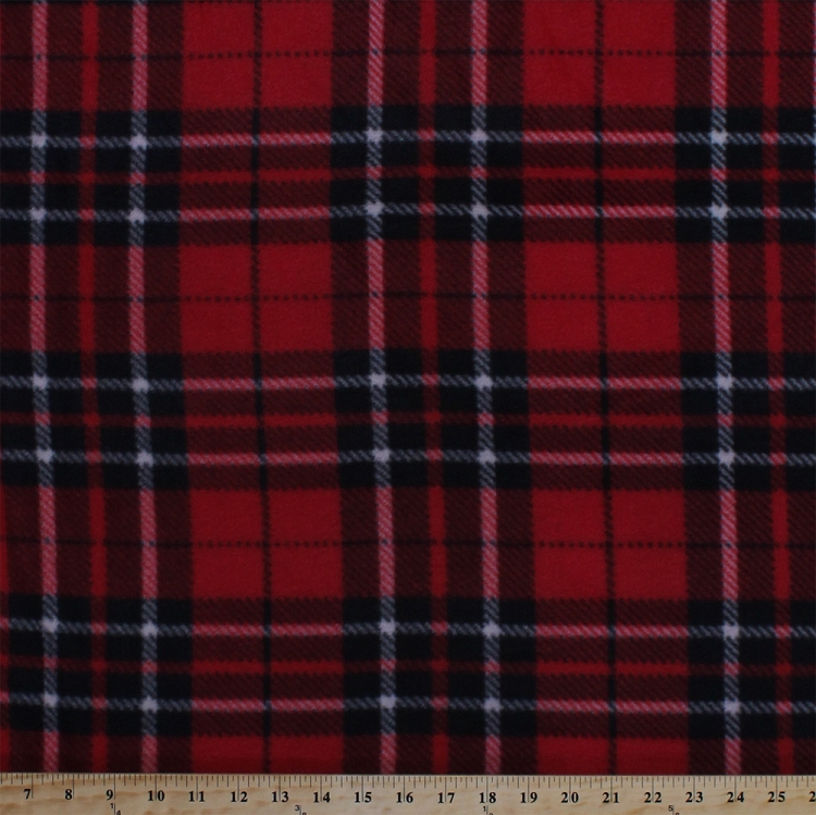 Plaid Fleece By The Yard