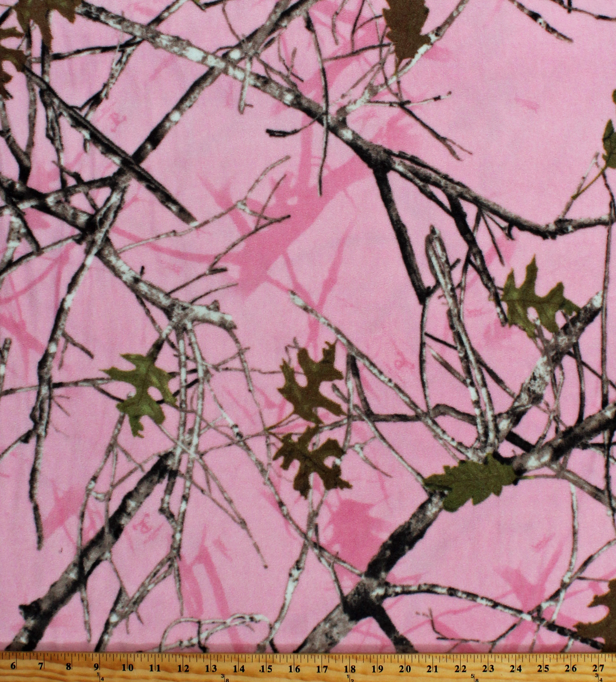 Fleece Pink Camouflage True Timber Camo Conceal Pink Branches Leaves
