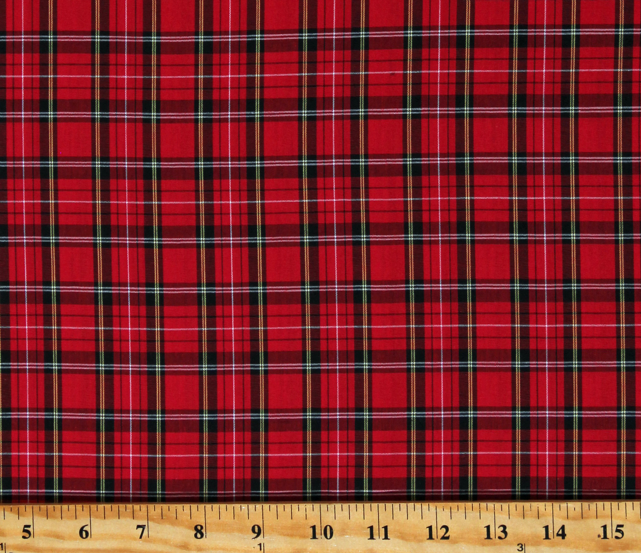 Cotton Sevenberry Classic Plaids Red Plaid Squares Cotton Fabric by the