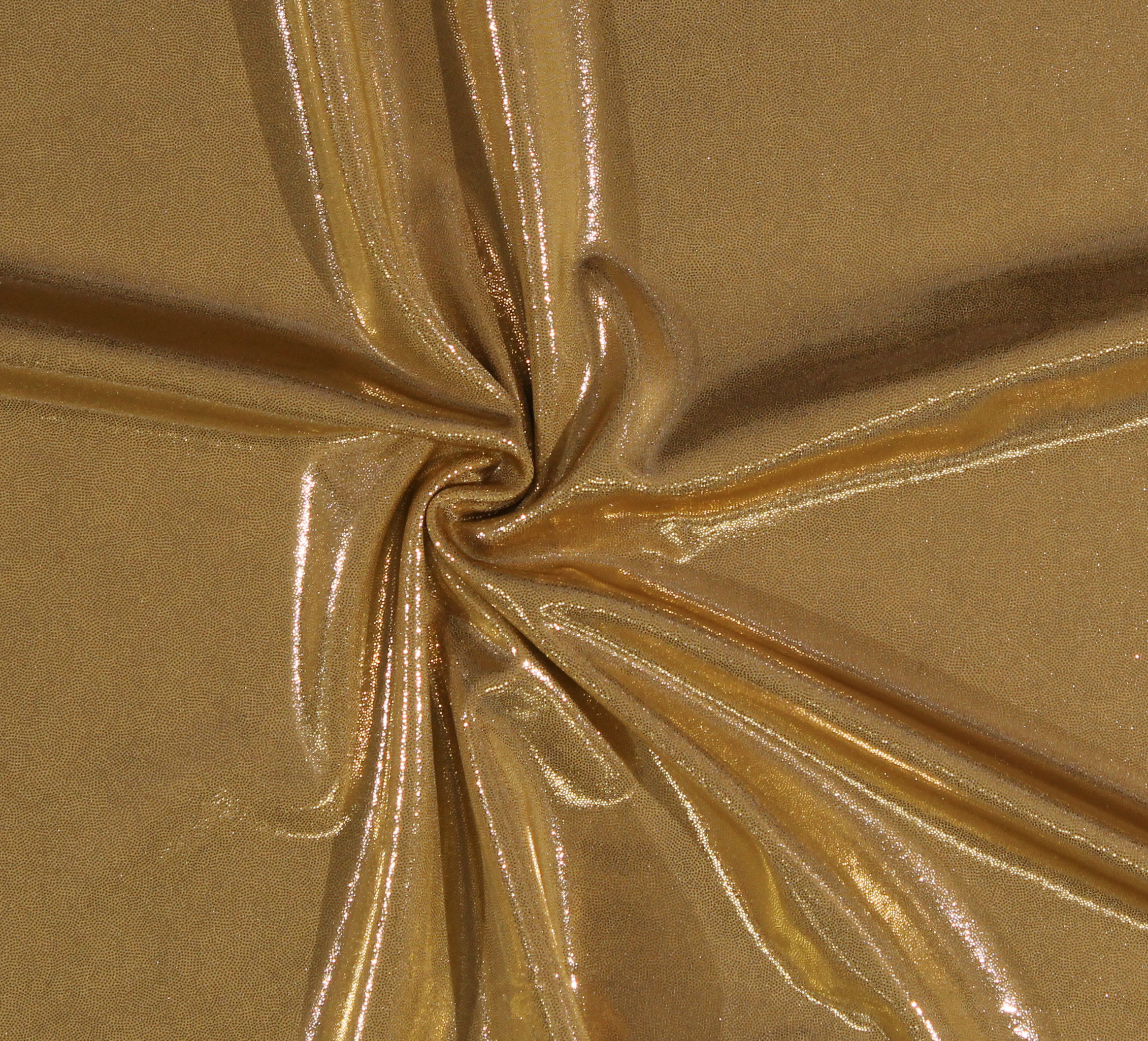 Metallic Spandex Gold 60" Wide 4Way Stretch Polyester/Spandex Fabric